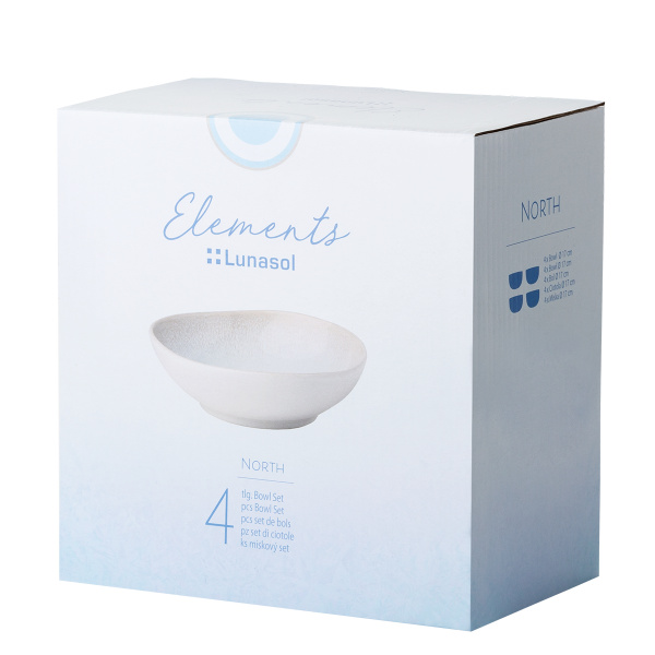 Set keramických misiek 4 ks – Elements North Organic