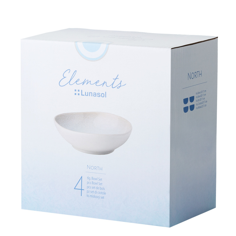 Set keramických misiek 4 ks – Elements North Organic