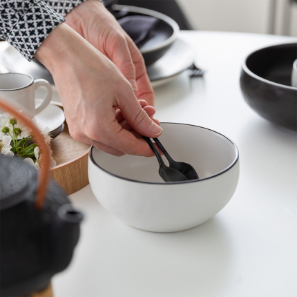 Miska 14,8 cm | Elements Yin & Yang white