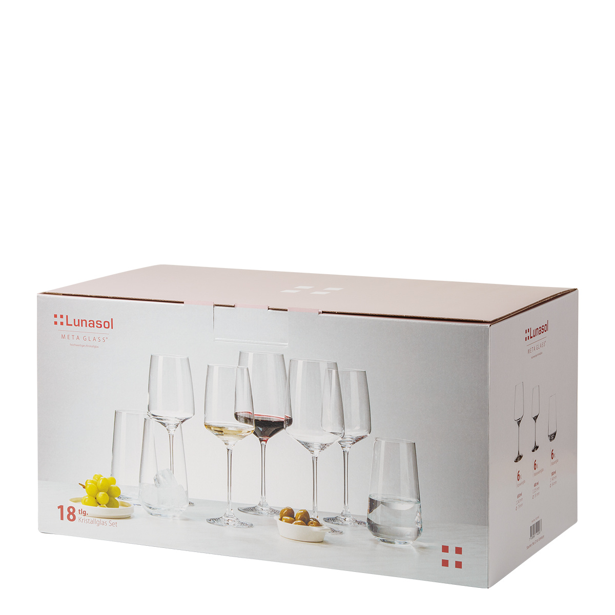 Štartovací set riadu 60 ks | Premium Platinum silver