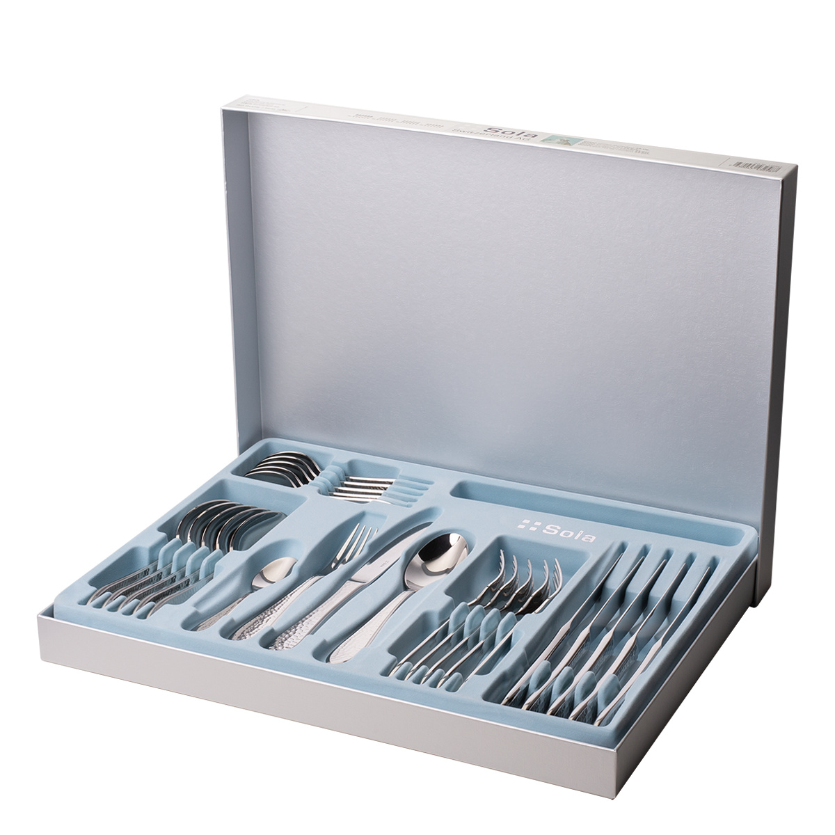 Štartovací set riadu 60 ks | Premium Platinum silver