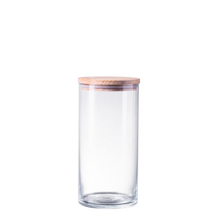 Sklenená nádoba s vekom 1,25 l | Basic Kitchen