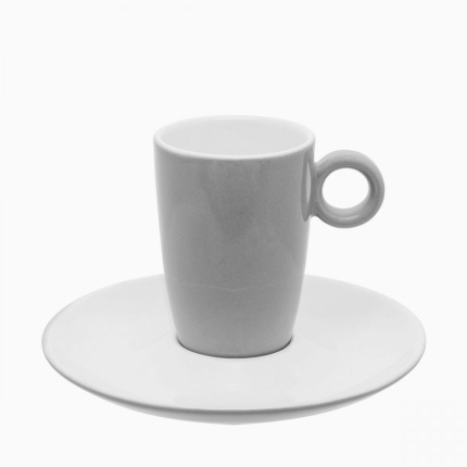 Kávová / čajová podšálka bledosivá 15 cm - RGB