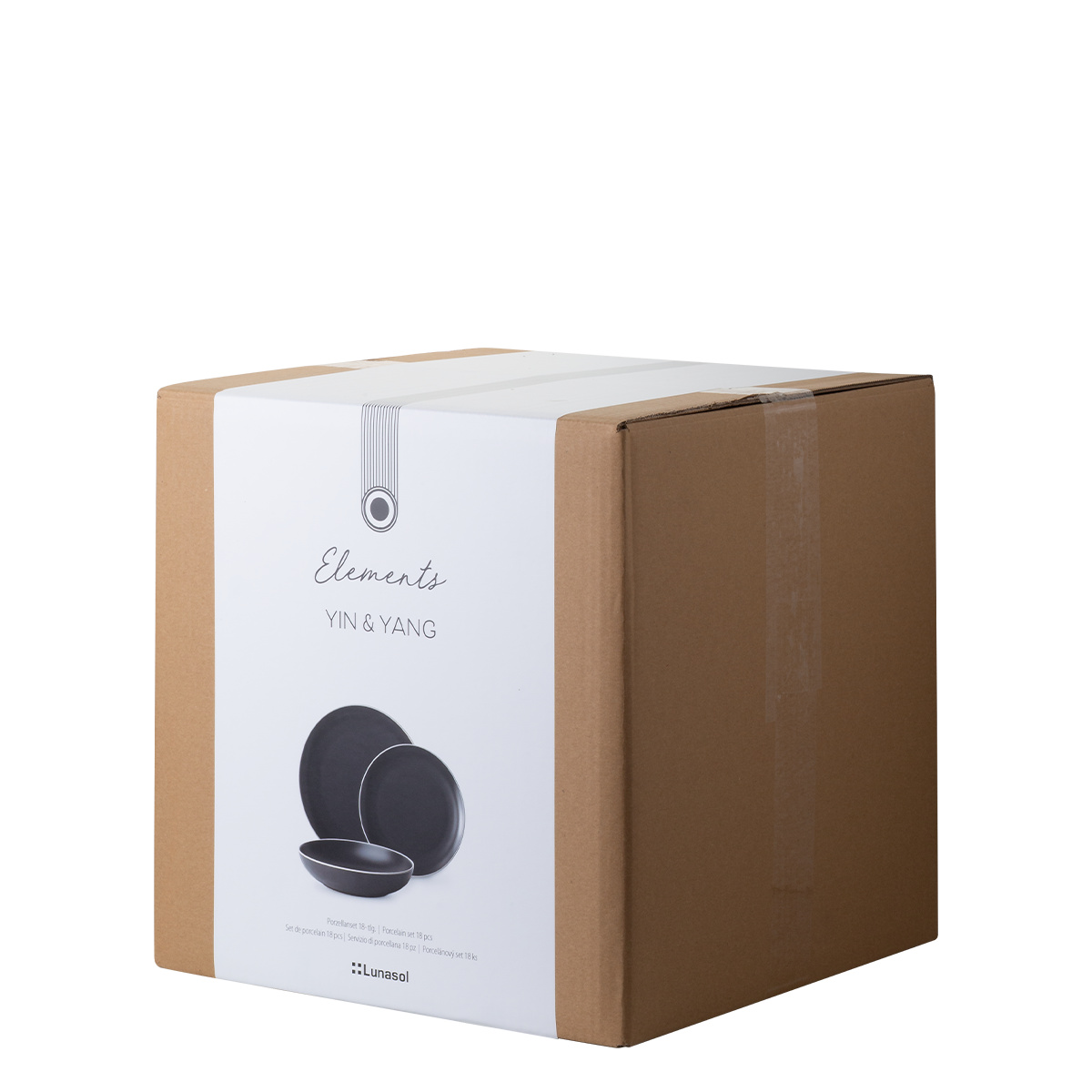 Set tanierov 18 ks | Elements Yin & Yang black