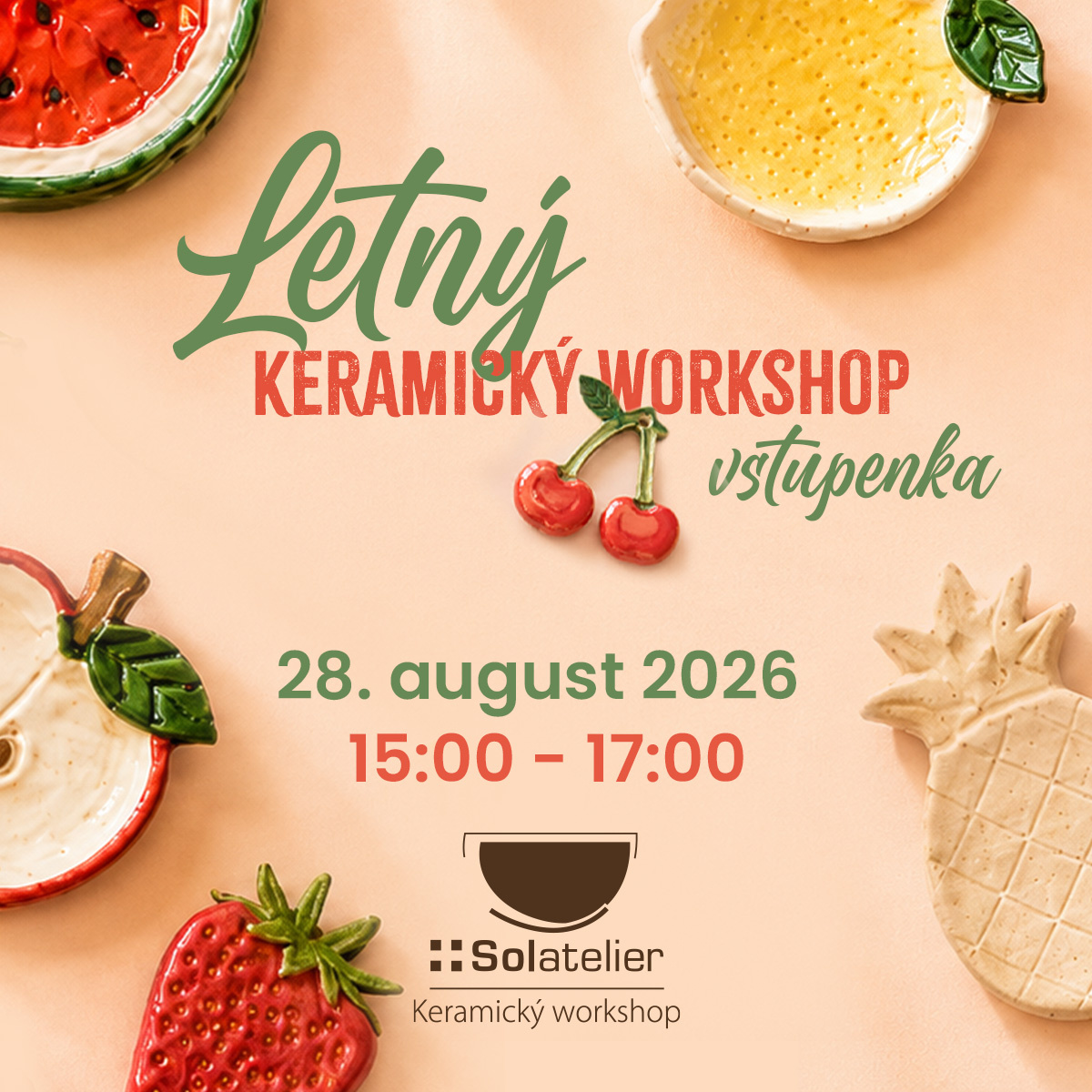 Vstupenka – keramický workshop pre dospelých 28. 8.