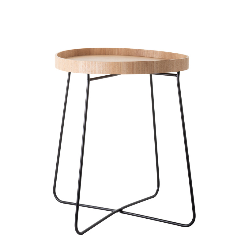 Stojan čierny Ø 40 cm, H: 48 cm – Elements Wood