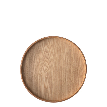 Okrúhly podnos Ø 30 cm, H: 3.5 cm – Elements Wood jaseň