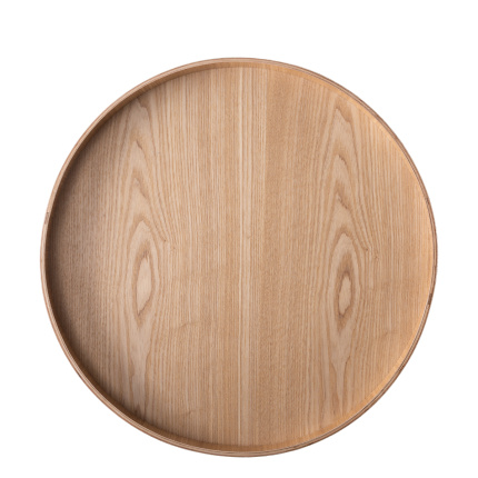 Okrúhly podnos Ø 40 cm, H: 3.5 cm – Elements Wood jaseň
