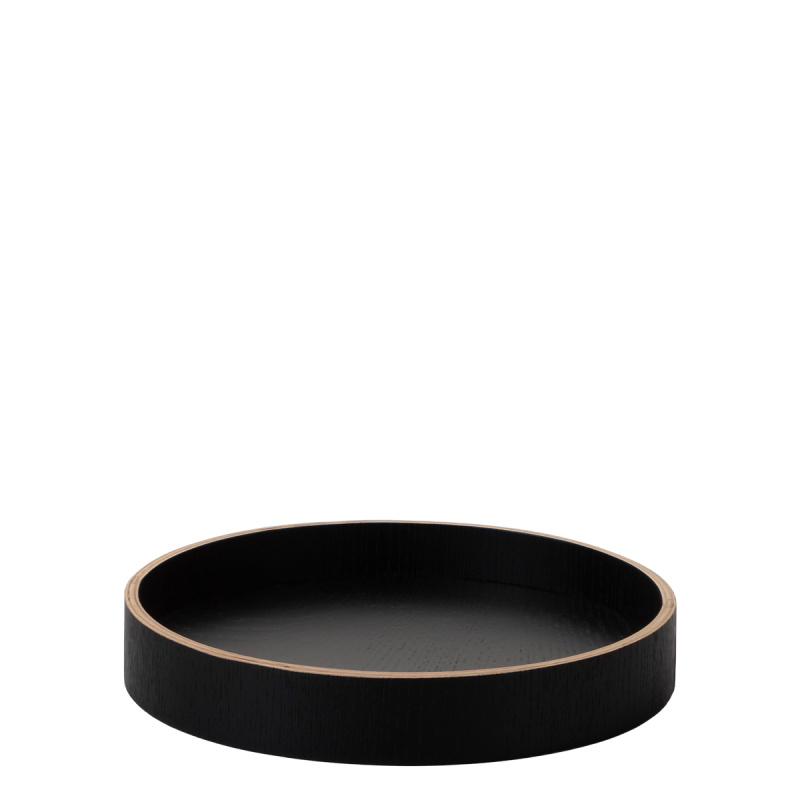Okrúhly podnos Ø 22 cm, H: 3.5 cm – Elements Wood Wengue