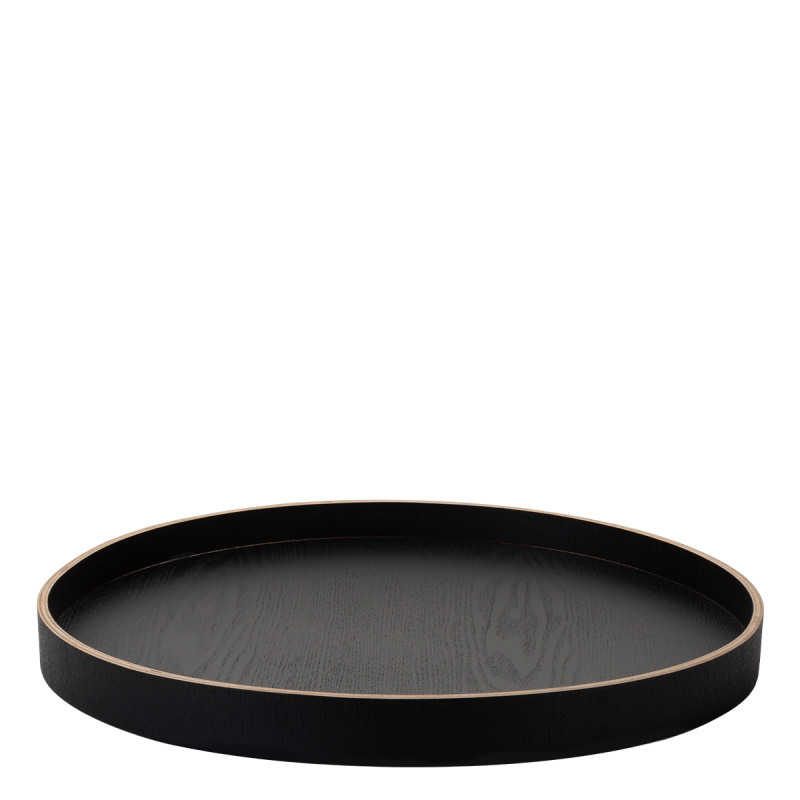 Okrúhly podnos Ø 40 cm, H: 3.5 cm – Elements Wood Wengue