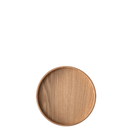 Okrúhly podnos Ø 22 cm, H: 3.5 cm – Elements Wood jaseň
