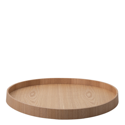 Okrúhly podnos Ø 40 cm, H: 3.5 cm – Elements Wood jaseň