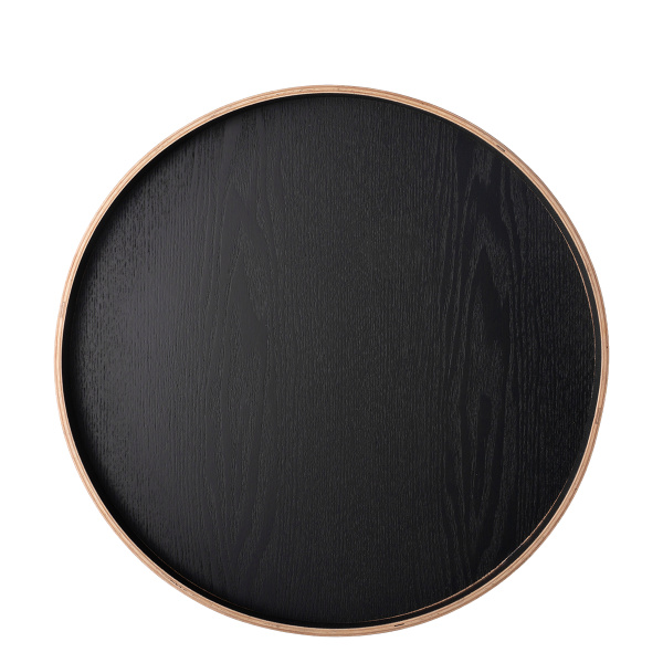 Okrúhly podnos Ø 40 cm, H: 3.5 cm – Elements Wood Wengue