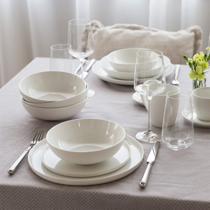 Set tanierov 12 ks — Fine Dining White