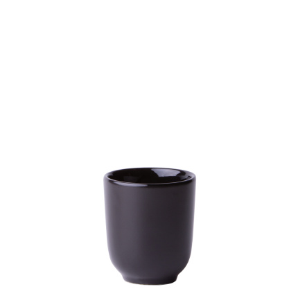 Šálka bez uška čierna 80 ml - Flow