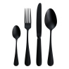 Príborový set 24 ks - Baguette Vintage PVD schwarz Stone Wash