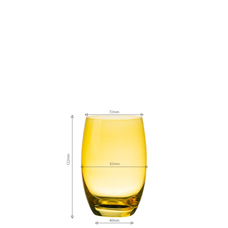 Poháre Tumbler žlté 460 ml 6 ks - Optima Glas Lunasol