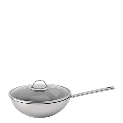 Wok so sklenenou pokrievkou ø 28 cm | Orion Inox