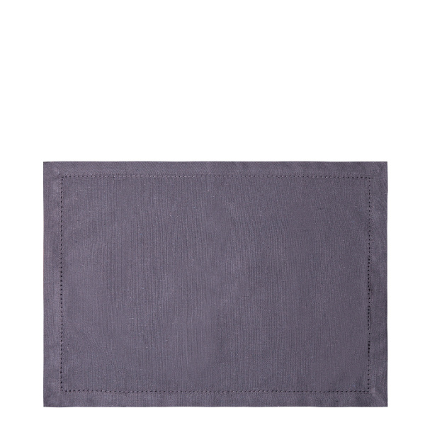 Oceľové sivé bavlnené prestieranie 32 x 48 cm 2 ks – Basic Ambiente