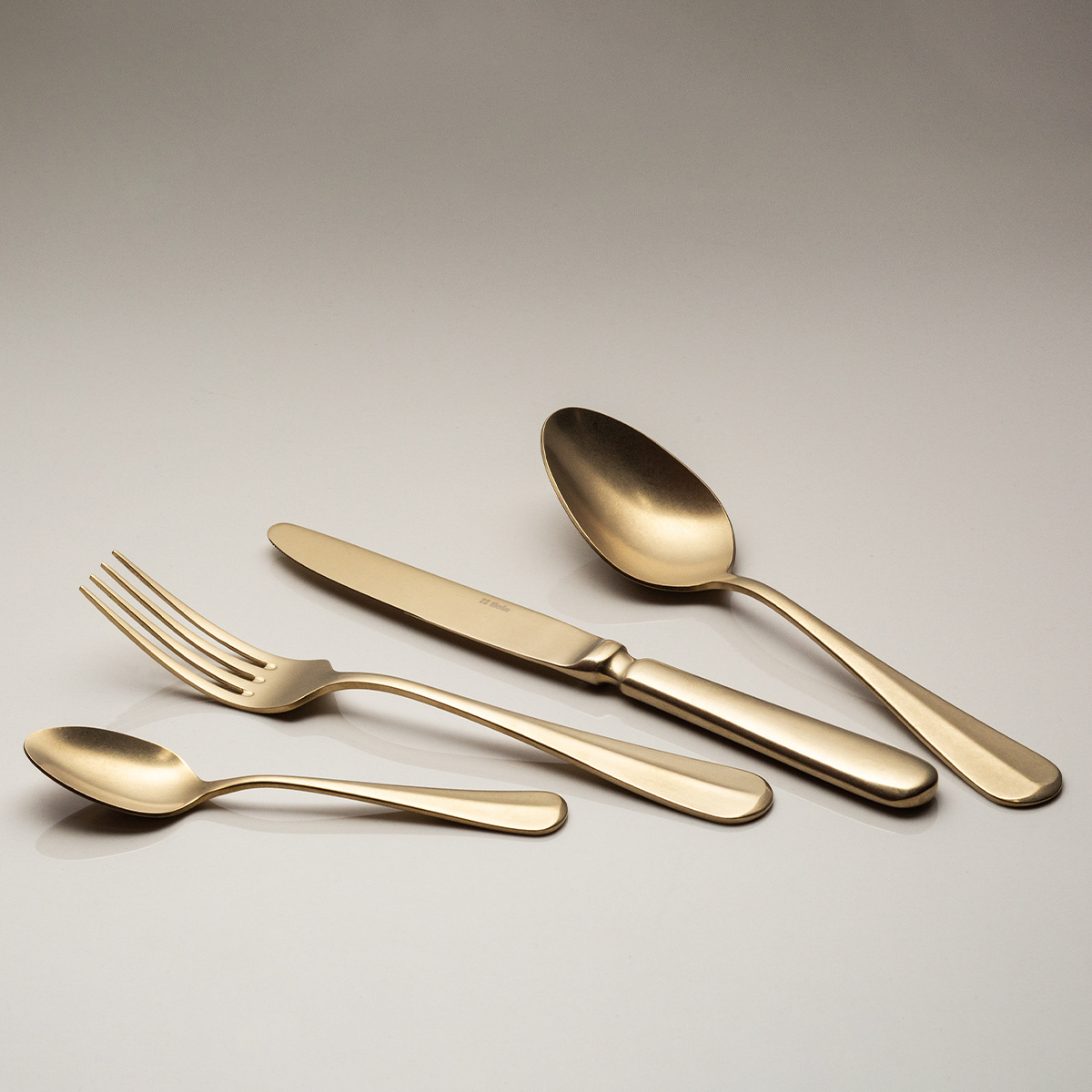 Príborový set 16 ks - Baguette Vintage PVD Champagne Stone Wash