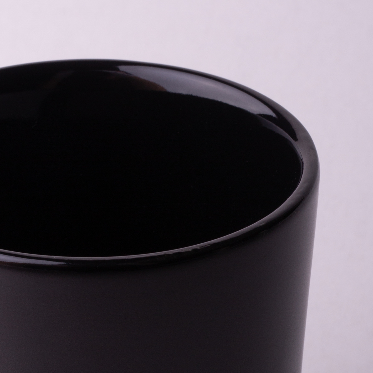Šálka bez uška čierna 300 ml - Flow