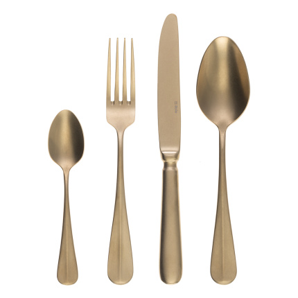 Príborový set 30 ks - Baguette Vintage PVD Champagne Stone Wash