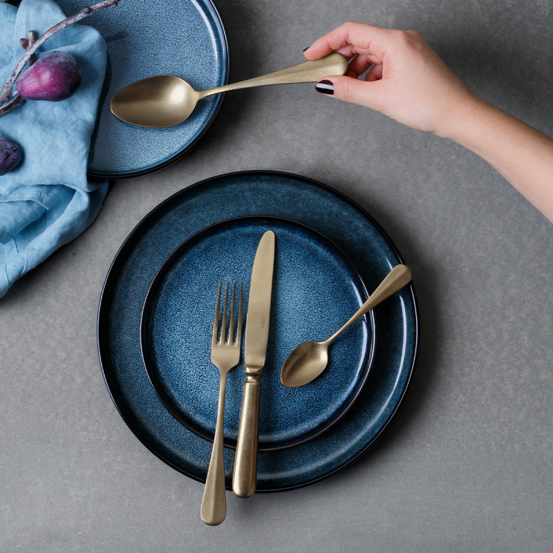 Príborový set 24 ks - Baguette Vintage PVD Champagne Stone Wash