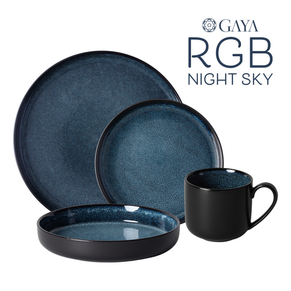 Porcelánový set 16 ks - Gaya RGB Night Sky Lunasol