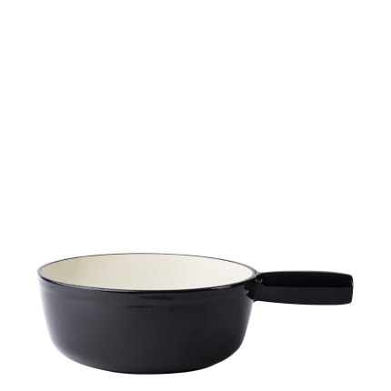 Liatinový fondue hrniec smaltovaný čierny ø 22 cm - Jupiter Lunasol