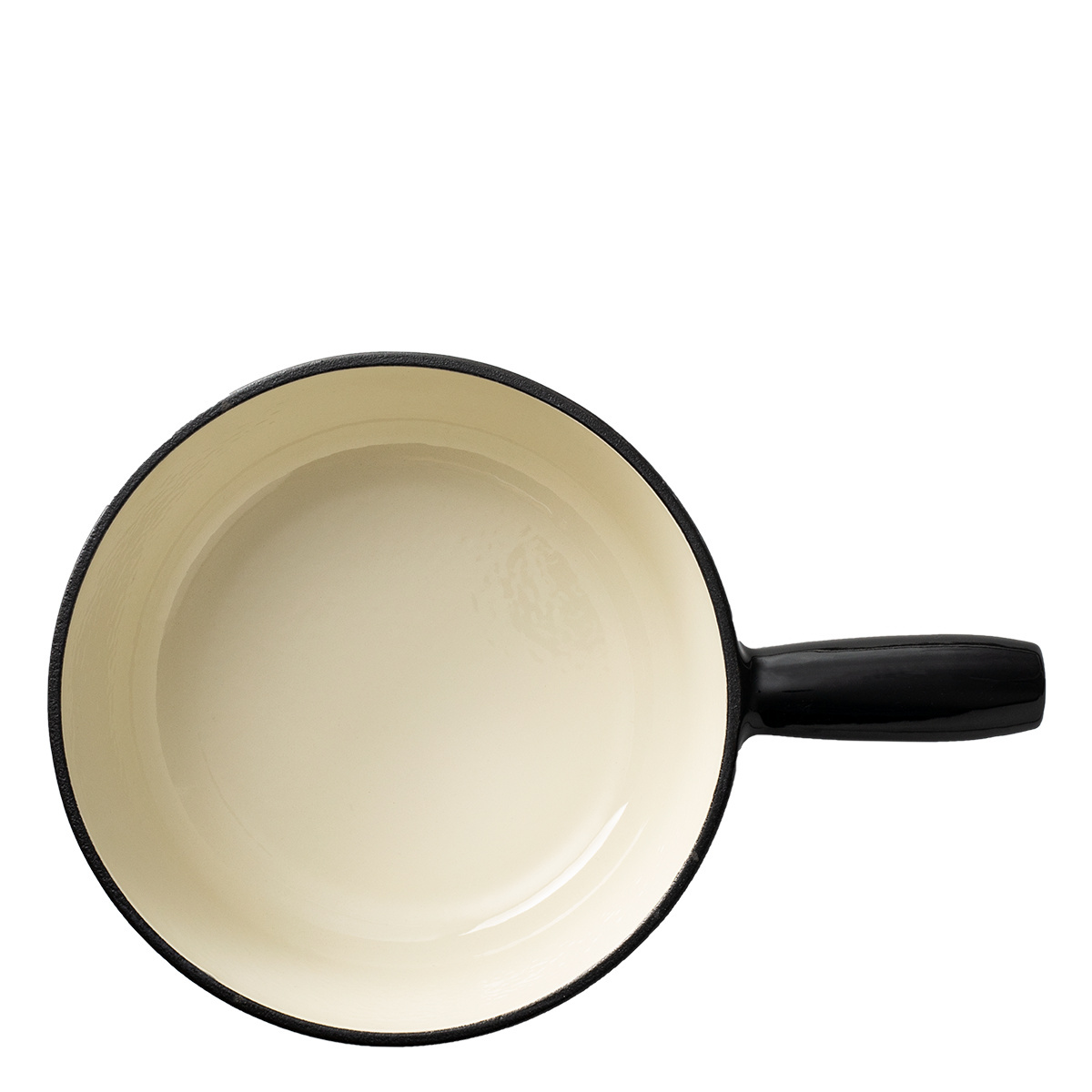 Liatinový fondue hrniec smaltovaný čierny ø 22 cm - Jupiter Lunasol
