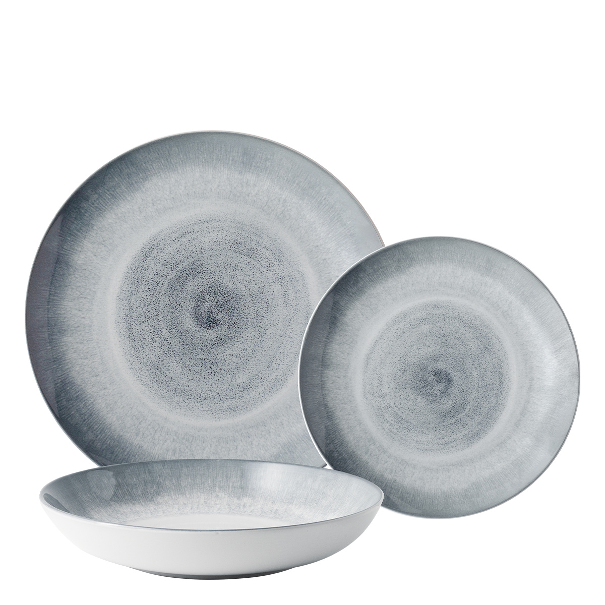 Set keramických tanierov 12 ks - Elements Vulcano
