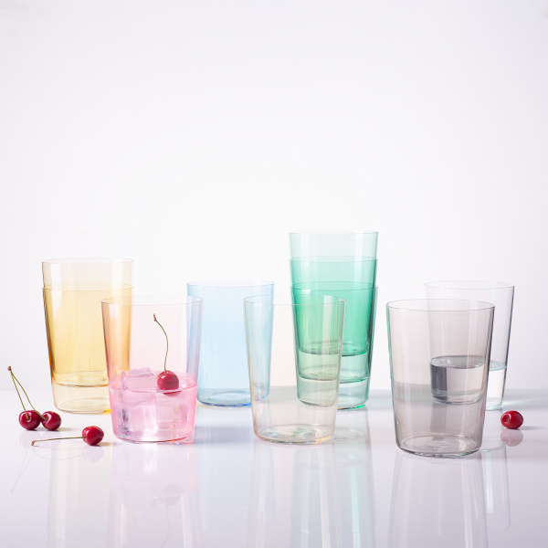 Poháre Tumbler béžové 515 ml set 6 ks – 21st Century Glas Lunasol META Glass