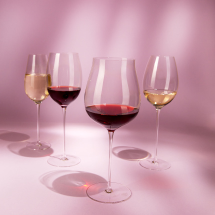 Poháre na červené víno 450 ml set 2 ks - FLOW Glas Platinum Line
