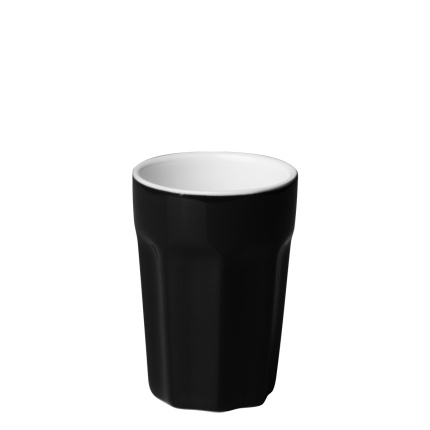 Porcelánový pohár malý čierny 80 ml - RGB
