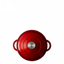 Liatinový hrniec smaltovaný červený ø 20 cm - Jupiter Lunasol