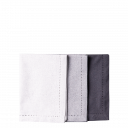 Oceľové sivé bavlnené prestieranie 32 x 48 cm 2 ks – Basic Ambiente