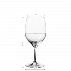 Poháre na červené víno 450 ml set 4 ks - Anno Glas Lunasol META Glass