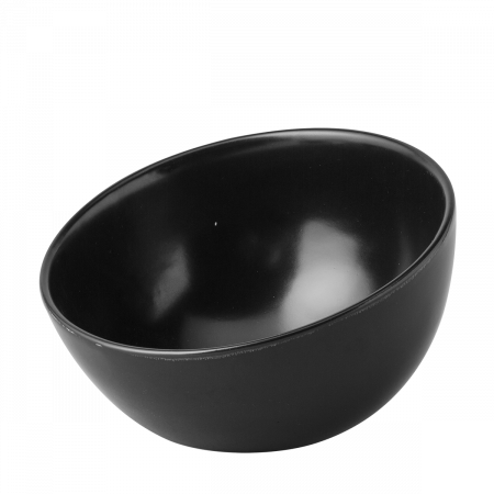 Veľká čierna miska Flow Eco – 19 cm