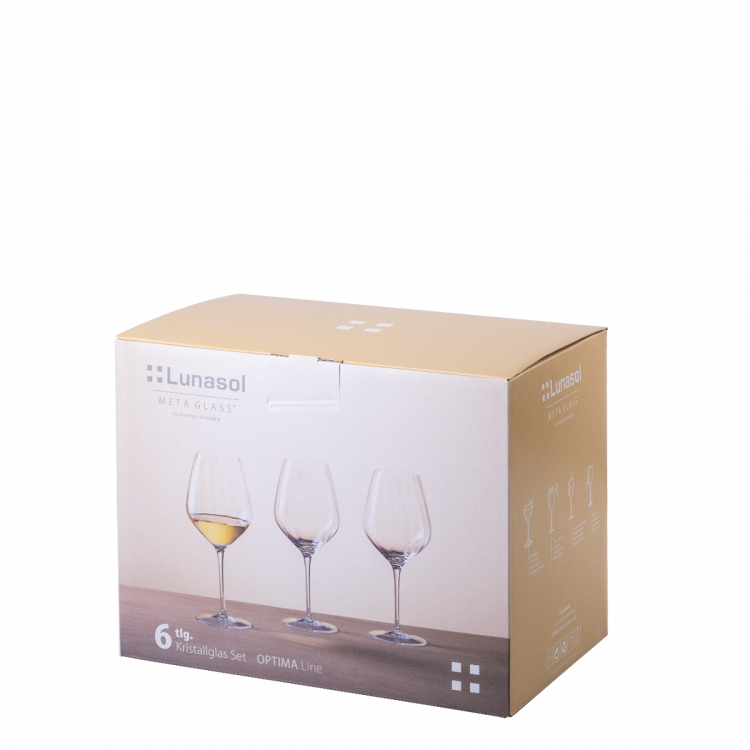 Poháre na biele víno 430 ml set 6 ks - Optima Line Glas Lunasol