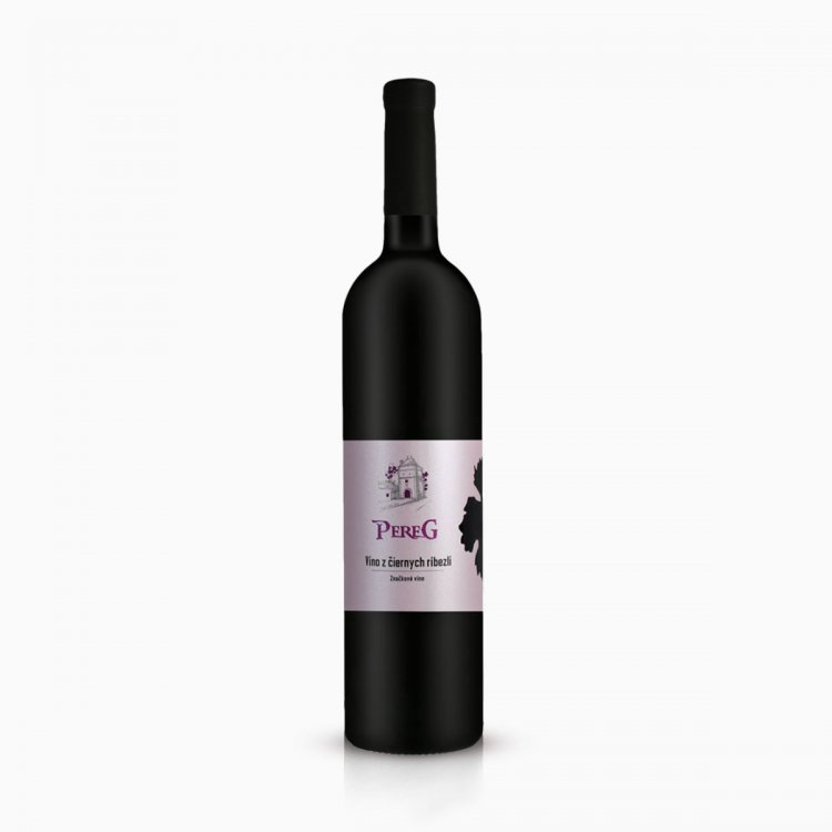 Víno z čiernych ríbezlí 0,75 l - Pereg
