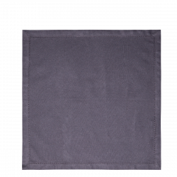 Oceľové sivé bavlnené obrúsky 45 x 45 cm 2 ks – Basic Ambiente