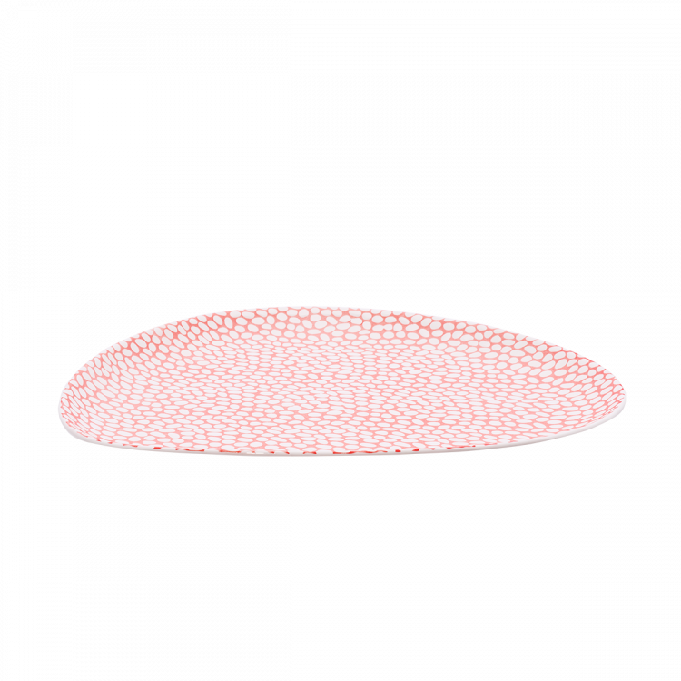 Tanier plytký trojuholníkový skin / biely 25,5 cm - Flow