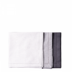 Sivé bavlnené obrúsky 45 x 45 cm 2 ks – Basic Ambiente