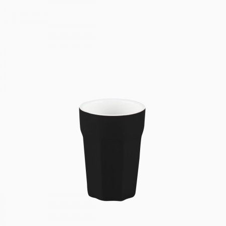 Porcelánový pohár malý čierny 80 ml - RGB