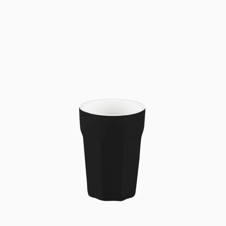 Porcelánový pohár malý čierny 80 ml - RGB