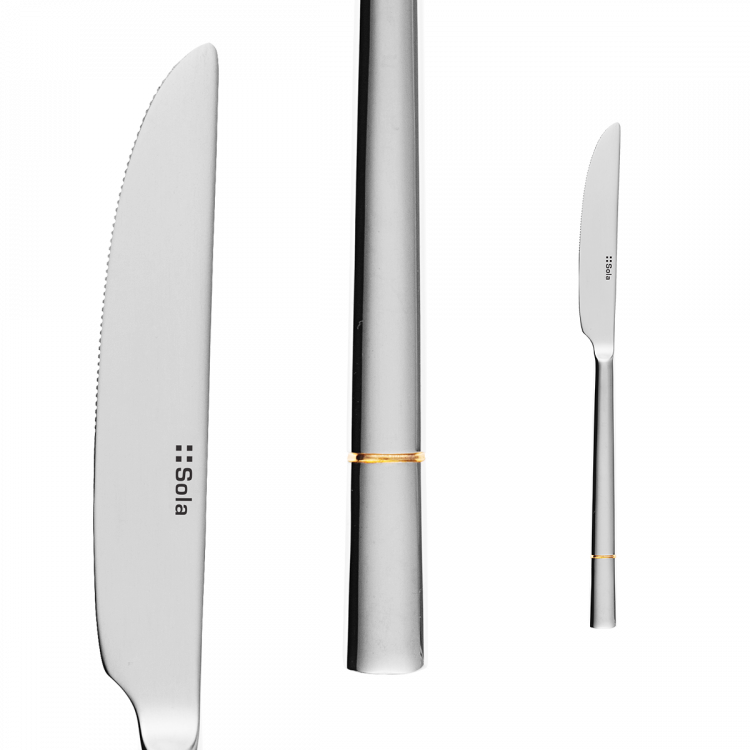 Sola - Dezertný nôž - Luxus zlatá ryha (112559)
