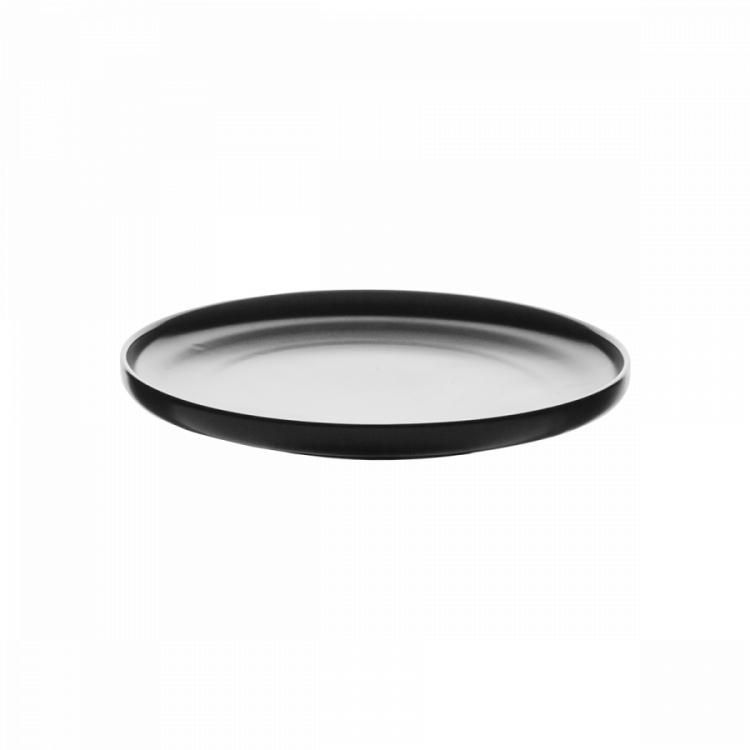 Dezertný tanier Coupe čierny 20 cm – Flow