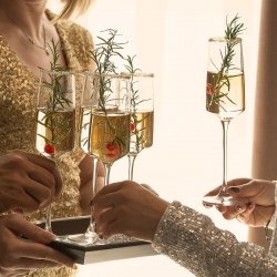 Poháre na šampanské 250 ml set 4 ks - 21st Glas Lunasol META Glass