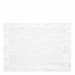 Biele ľanové prestieranie 35 x 50 cm - Gaya Ambiente