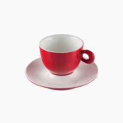 Podšálka na kávu/čaj červená 15 cm - RGB